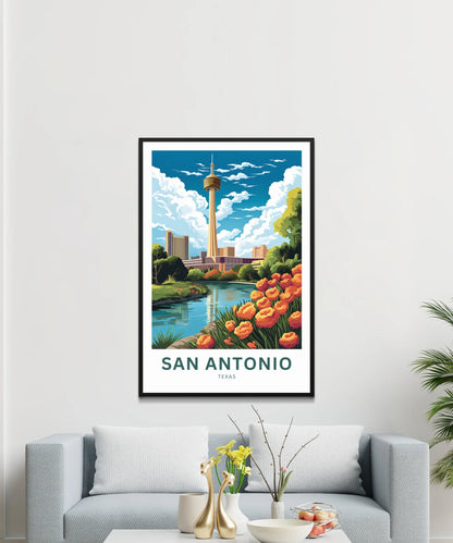 San Antonio  Travel Poster