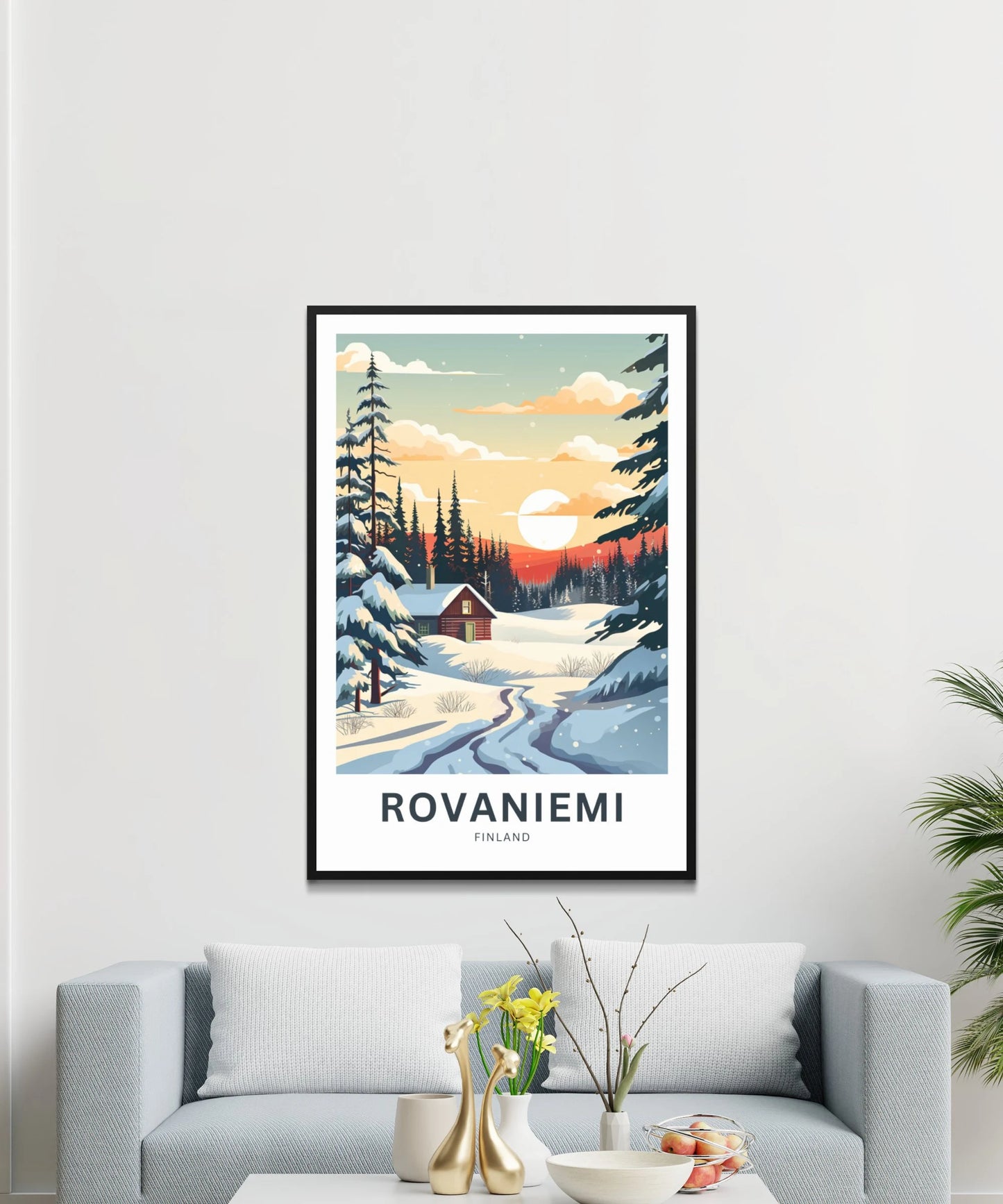 Rovaniemi Travel Poster