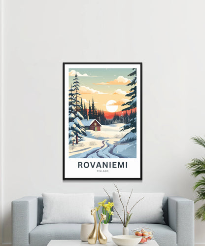 Rovaniemi Travel Poster