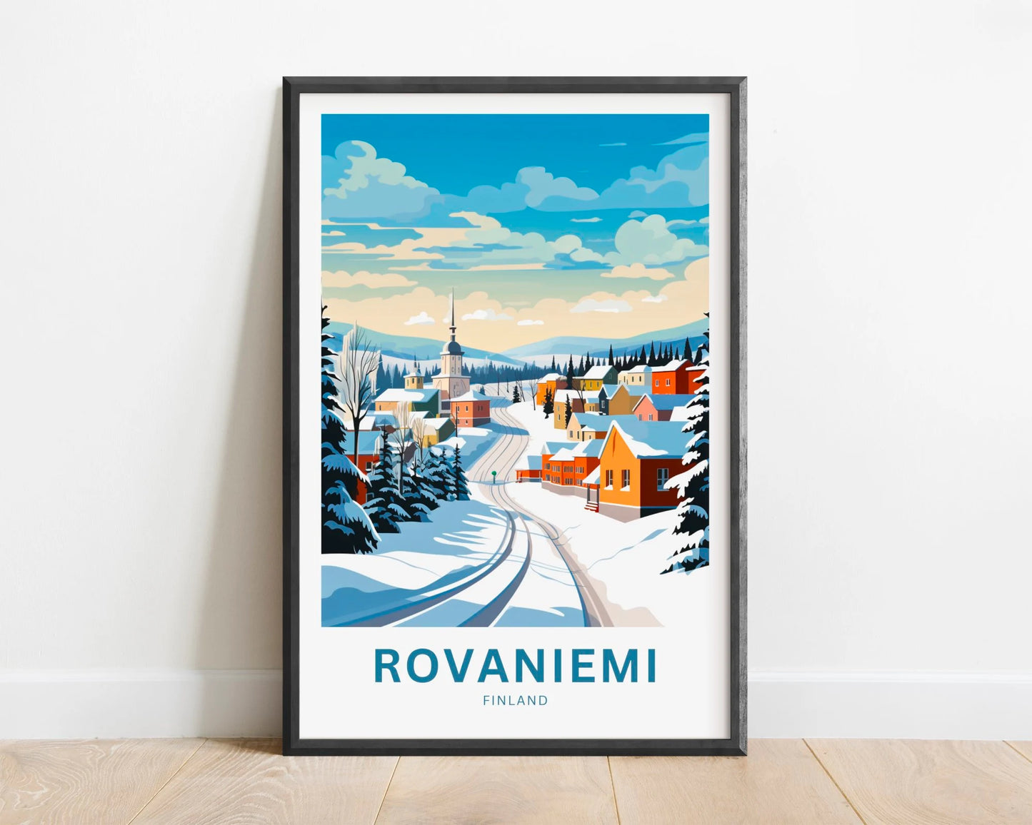 Rovaniemi Travel Poster