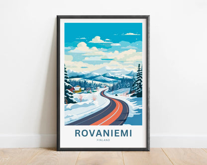 Rovaniemi Travel Poster