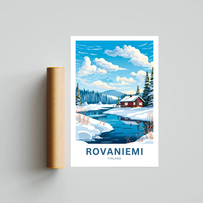 Rovaniemi Travel Poster