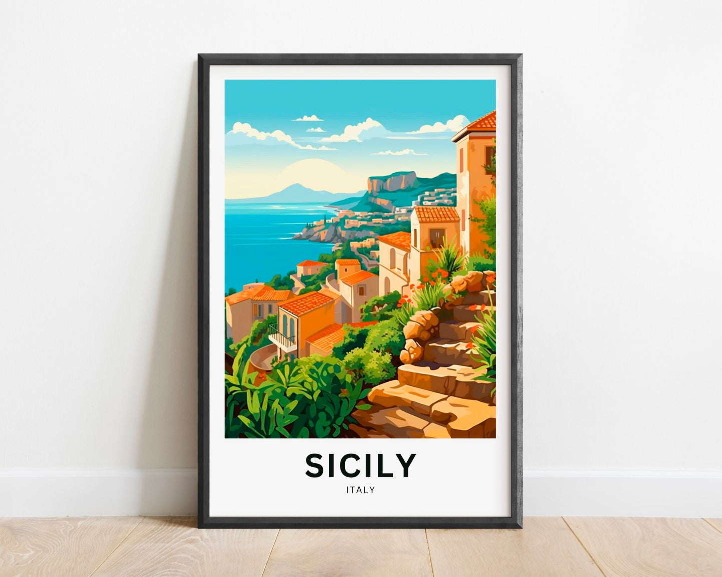 Sicily Travel Poster