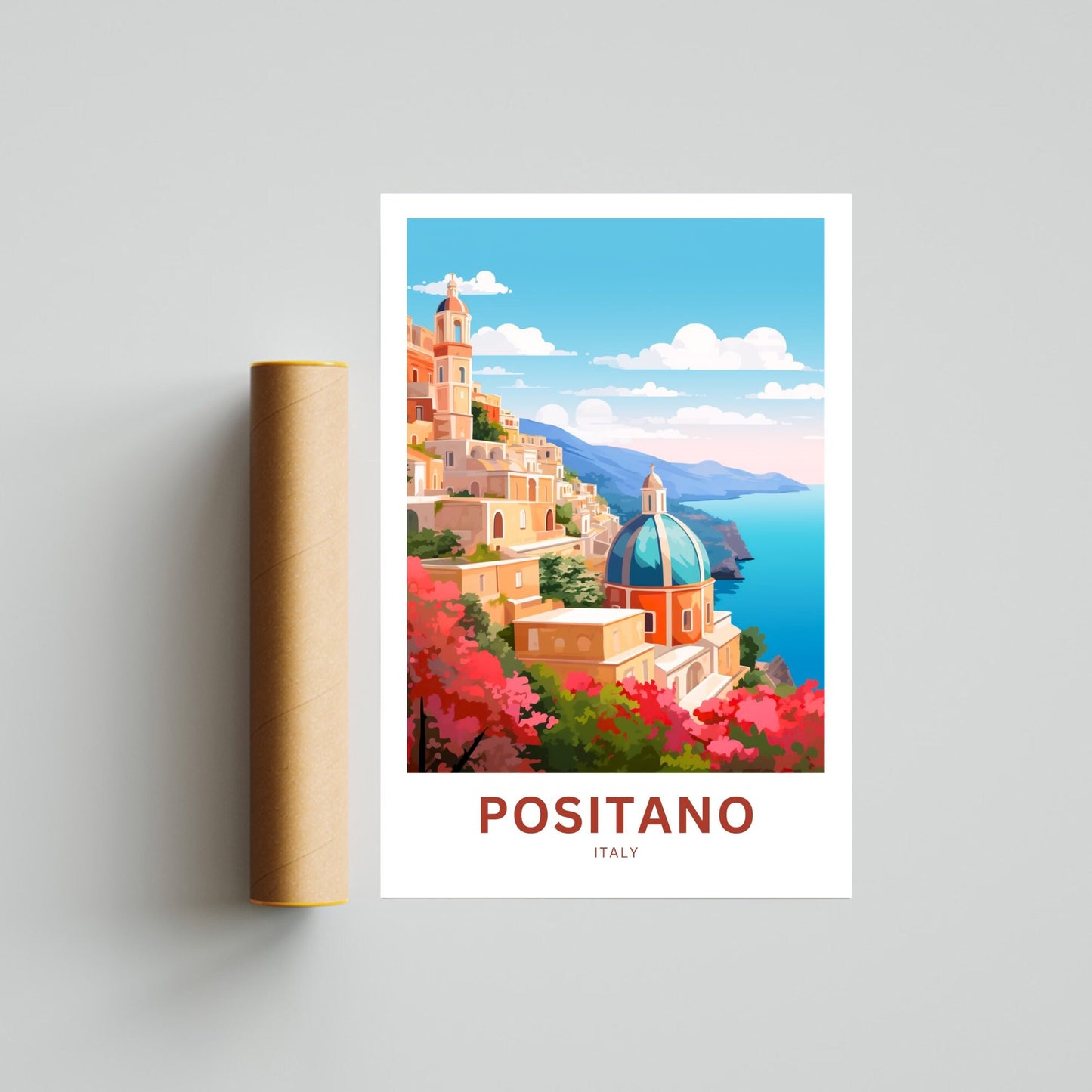 Positano Travel Poster