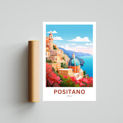 Positano Travel Poster