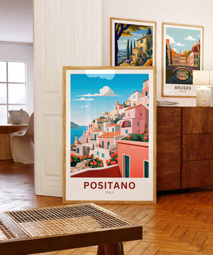 Positano Travel Poster