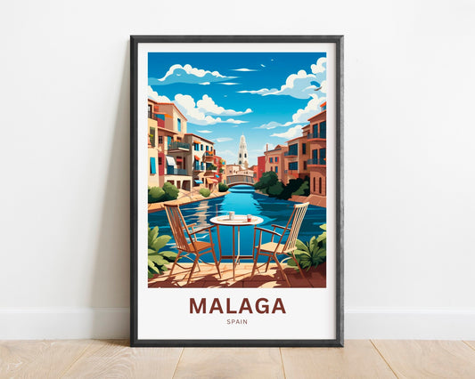 Malaga Travel Poster