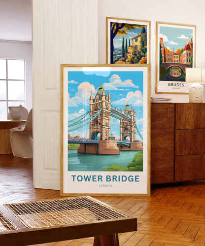 Tower Bridge Travel Poster