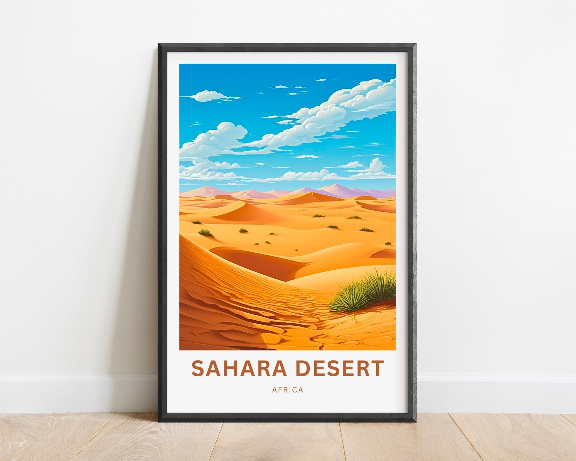 Sahara Desert Travel Print - Sahara Desert poster, Africa Wall Art, Framed present, Gift Africa Present - TravelTreasureCo