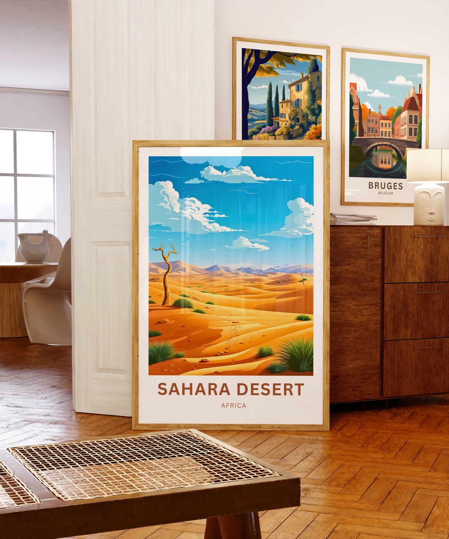 Sahara Desert Travel Print - Sahara Desert poster, Africa Wall Art, Framed present, Gift Africa Present - TravelTreasureCo