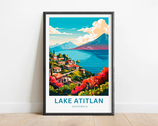 Lake Atitlán Travel Poster