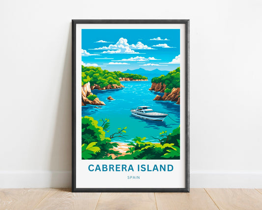 Cabrera Island Travel Print - Cabrera Island poster, Spain Wall Art, Framed present, Gift Spain Present - TravelTreasureCo