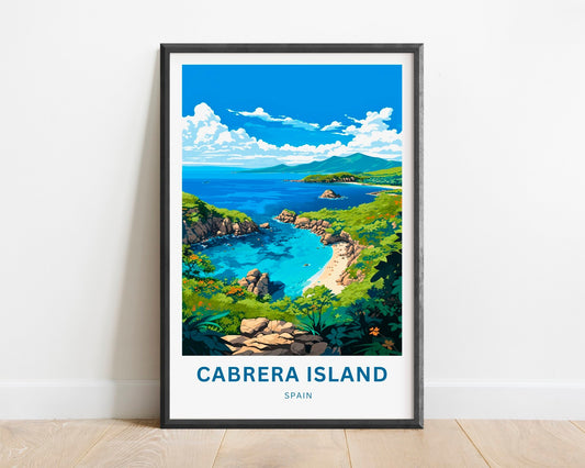 Cabrera Island Travel Print - Cabrera Island poster, Spain Wall Art, Framed present, Gift Spain Present - TravelTreasureCo