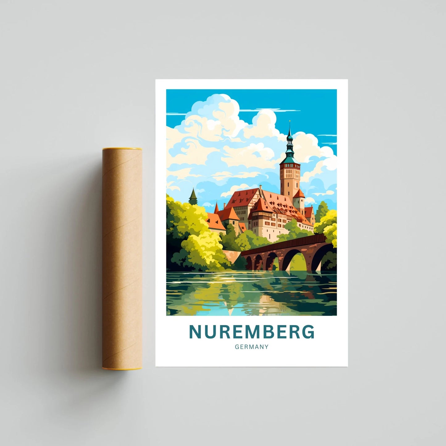 Nuremberg  Travel Poster