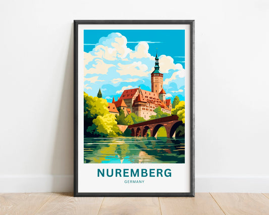 Nuremberg  Travel Poster