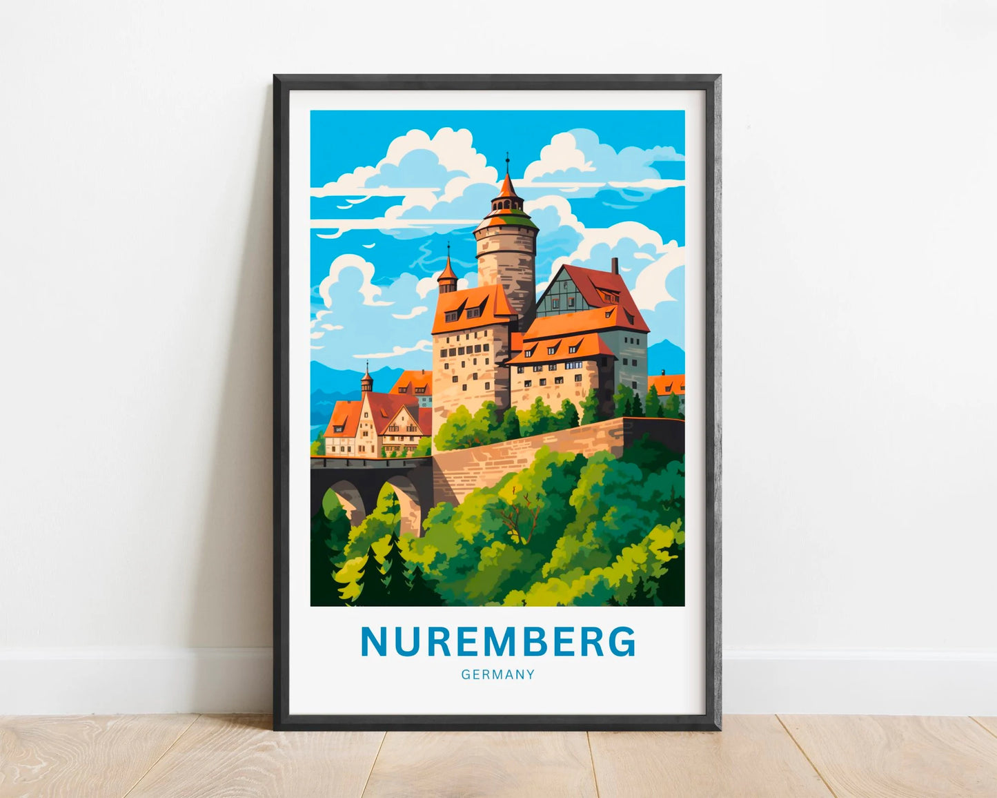 Nuremberg  Travel Poster