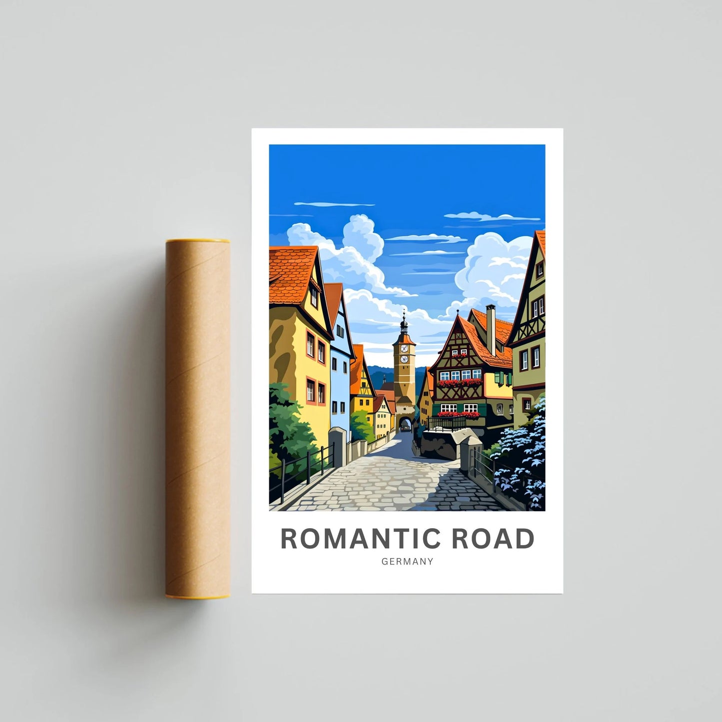 Romantic Road travel print