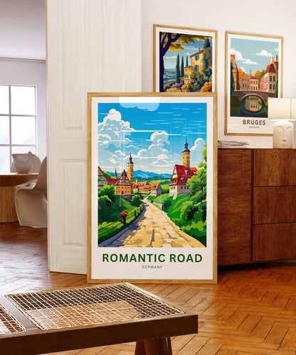 Romantic Road travel print