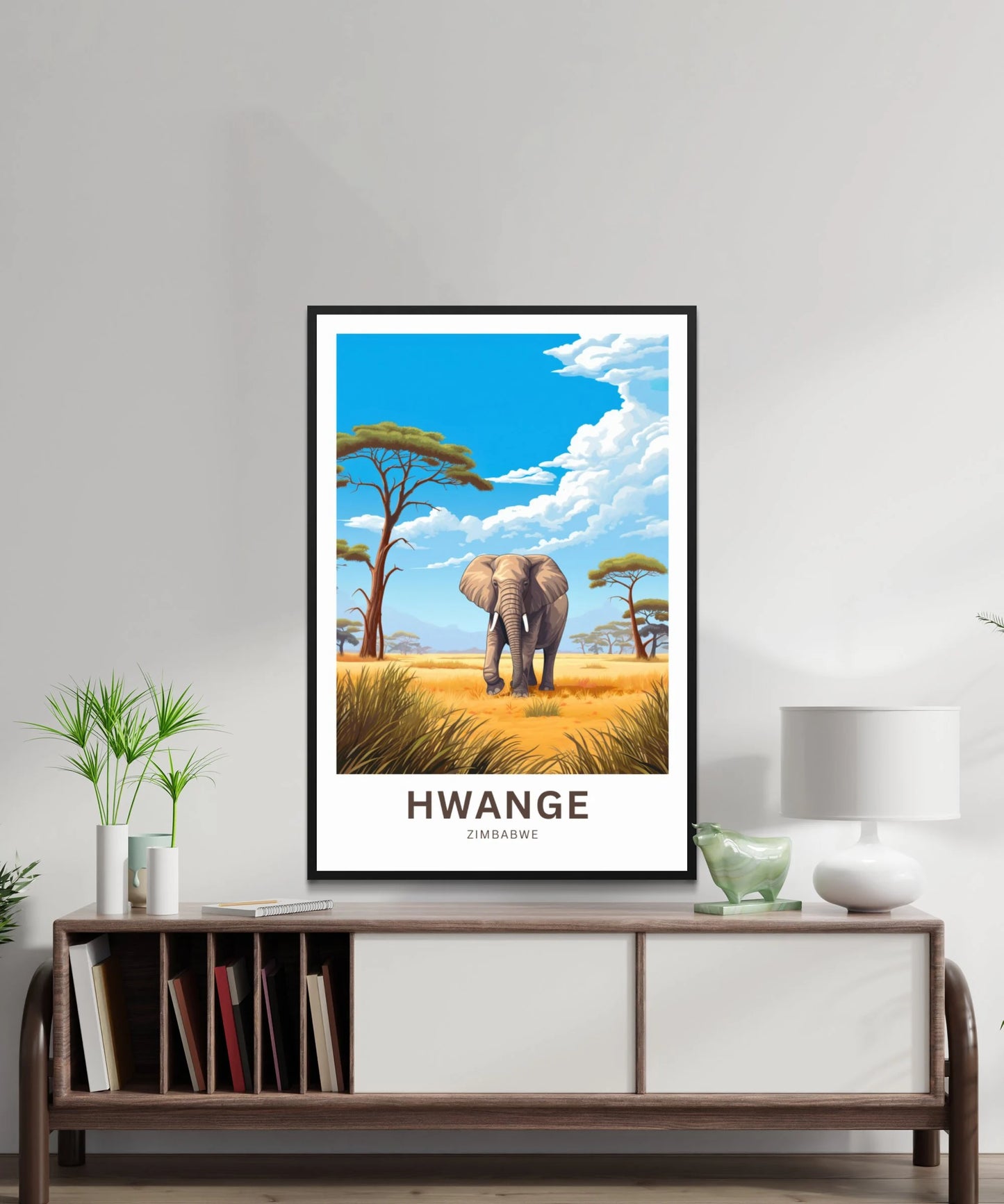 Hwange Travel Poster