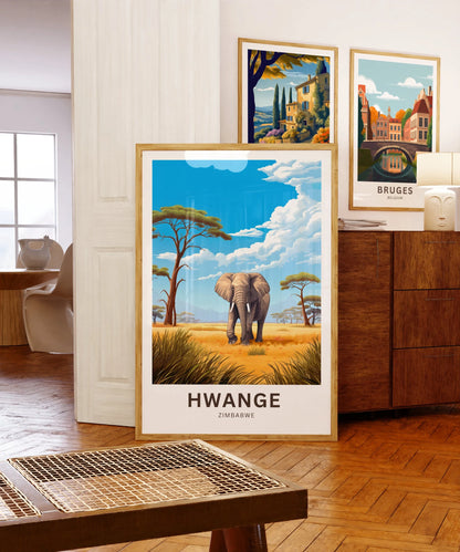 Hwange Travel Poster