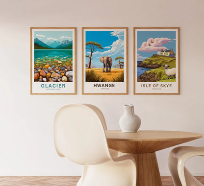 Hwange Travel Poster