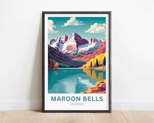 Maroon Bells Travel Poster