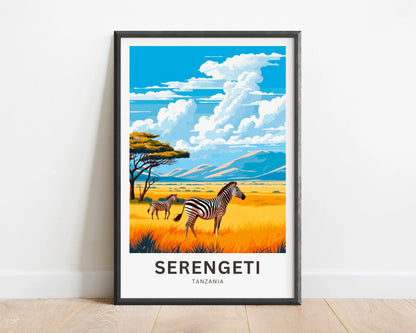 Serengeti Travel Poster