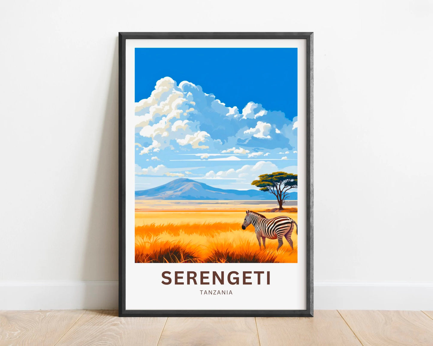 Serengeti Travel Poster