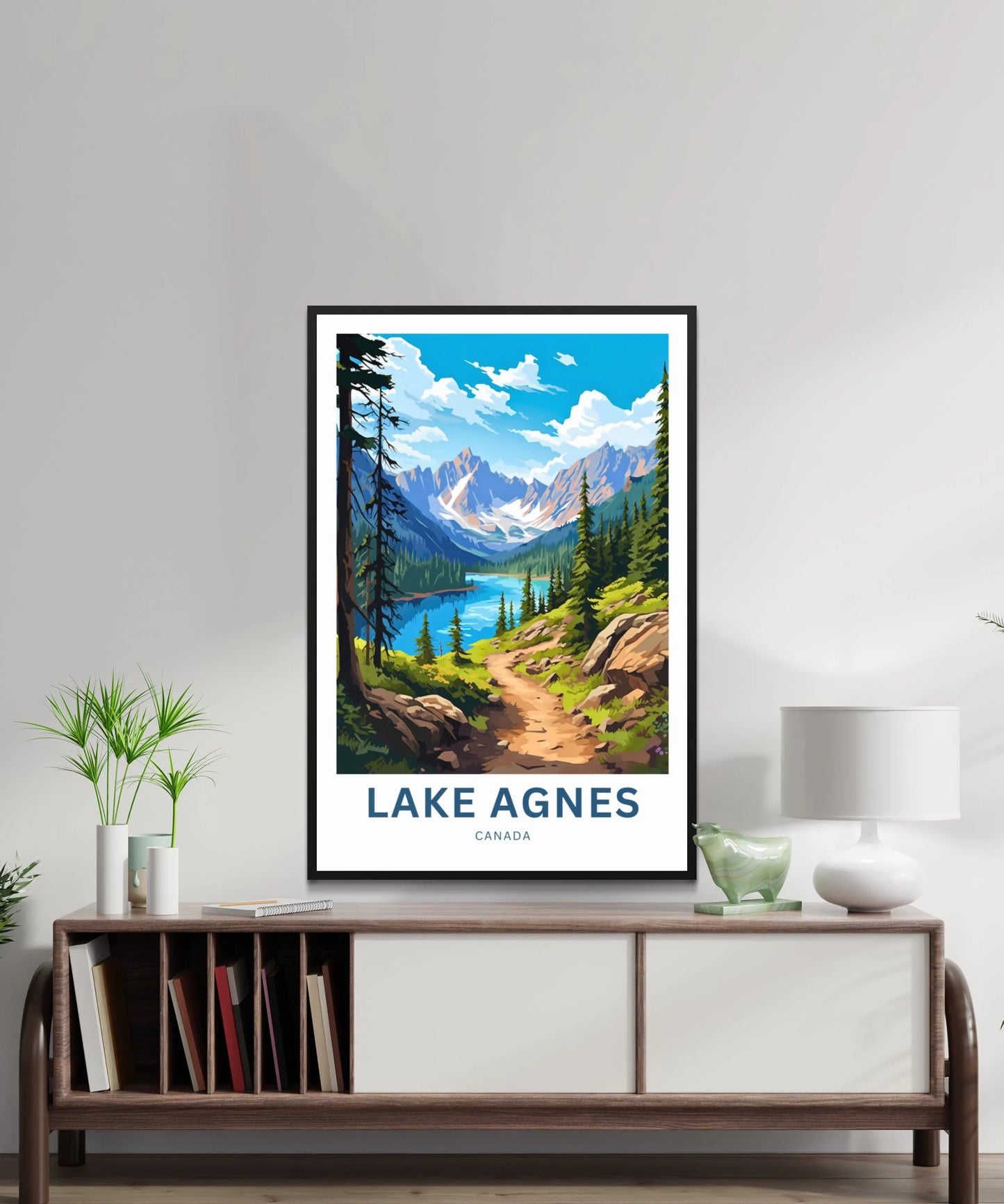 Lake Agnes Travel Poster