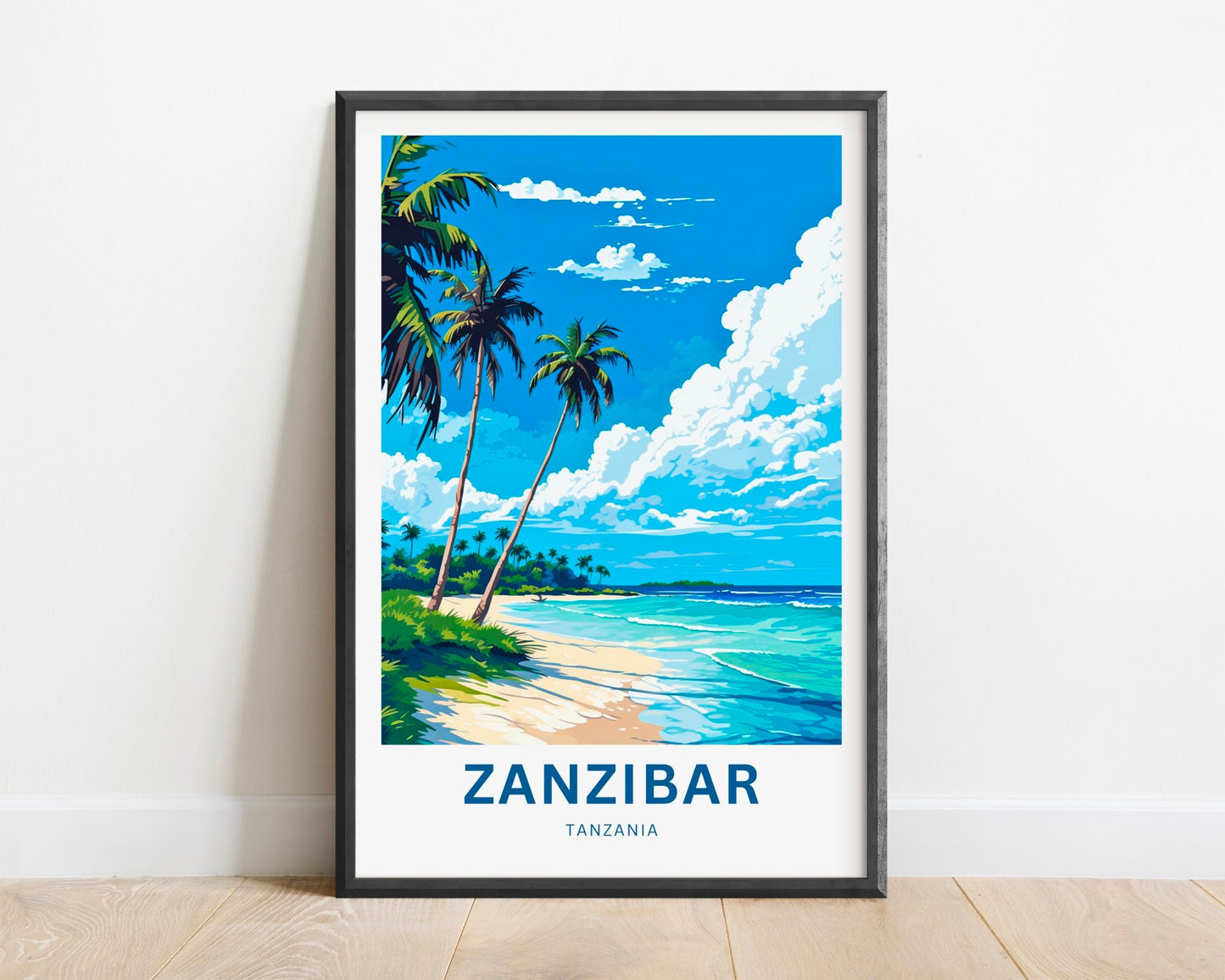 Zanzibar Travel Print - Zanzibar poster, Tanzania Wall Art, Framed present, Gift Tanzania Present - TravelTreasureCo