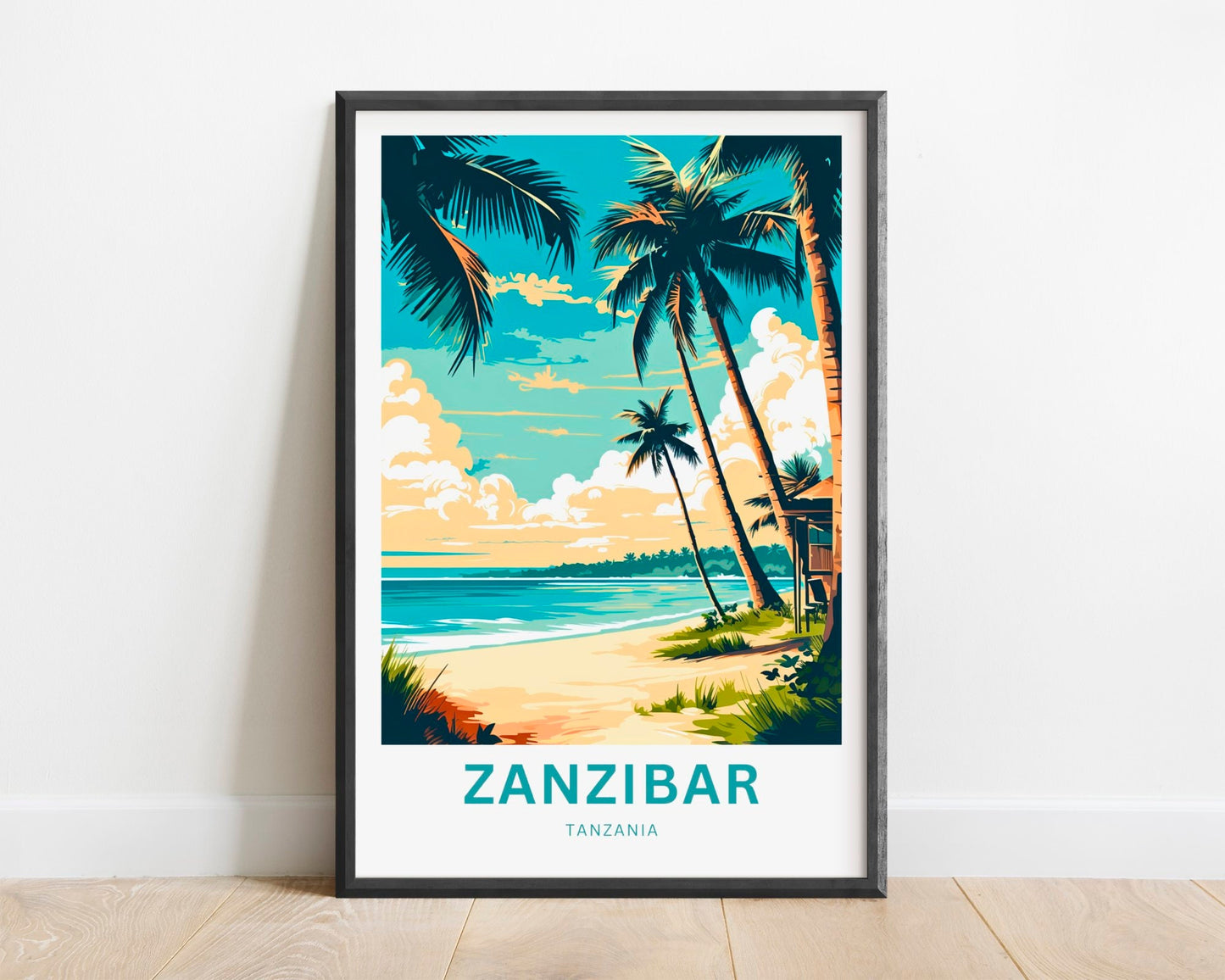 Zanzibar Travel Print - Zanzibar poster, Tanzania Wall Art, Framed present, Gift Tanzania Present - TravelTreasureCo