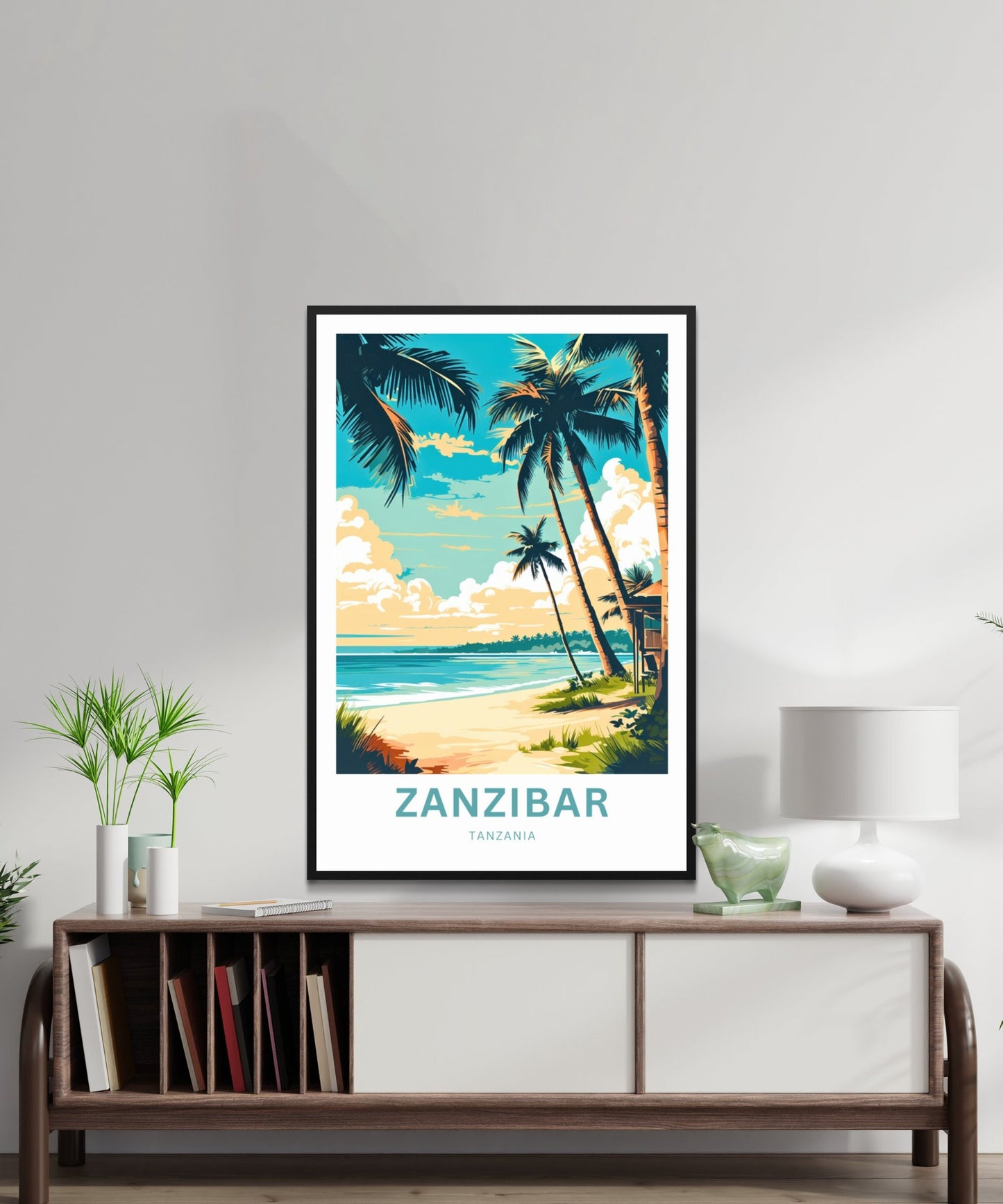 Zanzibar Travel Print - Zanzibar poster, Tanzania Wall Art, Framed present, Gift Tanzania Present - TravelTreasureCo