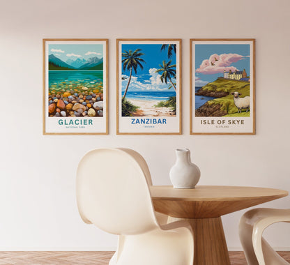 Zanzibar Travel Print - Zanzibar poster, Tanzania Wall Art, Framed present, Gift Tanzania Present - TravelTreasureCo