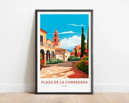 Plaza de la Corredera Travel Poster