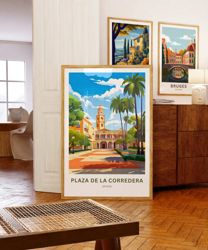 Plaza de la Corredera Travel Poster