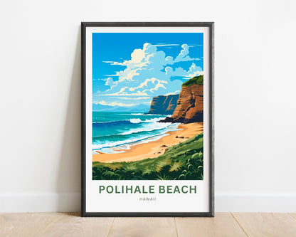 Polihale Beach Travel Poster