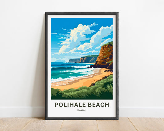 Polihale Beach Travel Poster