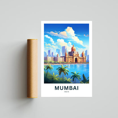 Mumbai Travel Poster