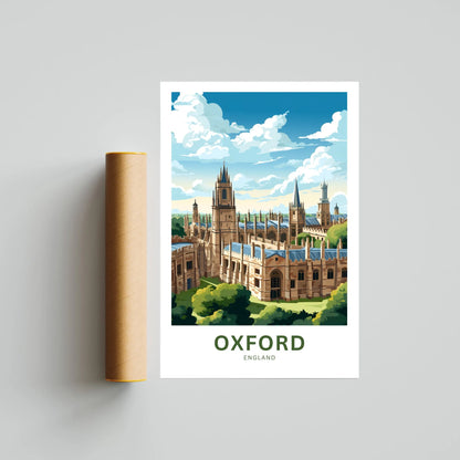 Oxford Travel Poster