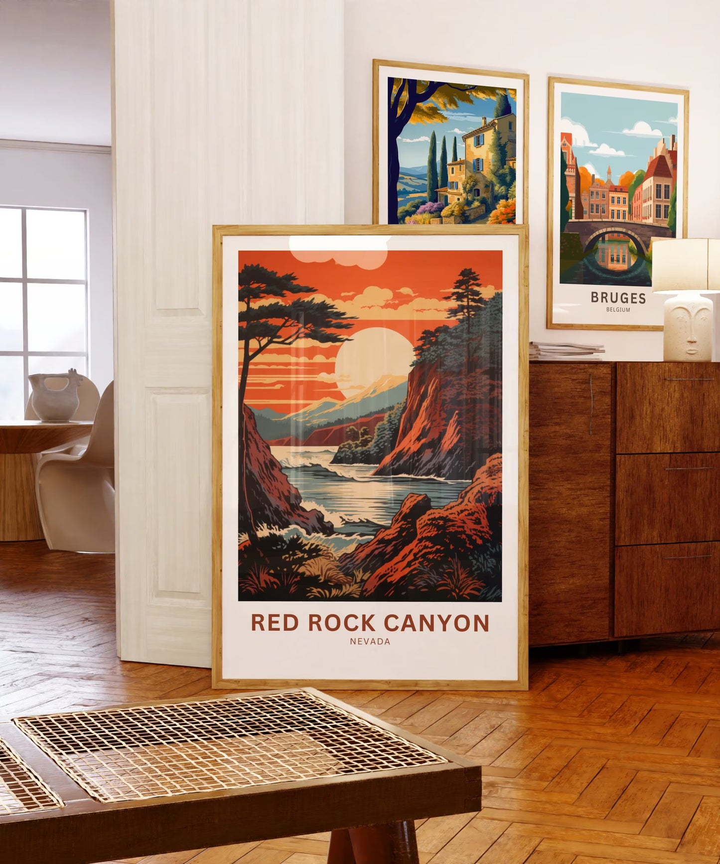 Red Rock Travel Poster