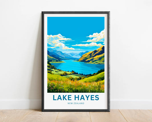 Lake Hayes Travel Poster