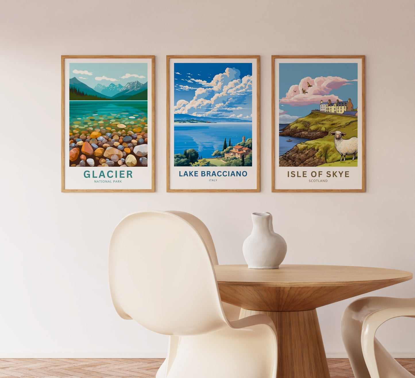 Lake Bracciano Travel Poster