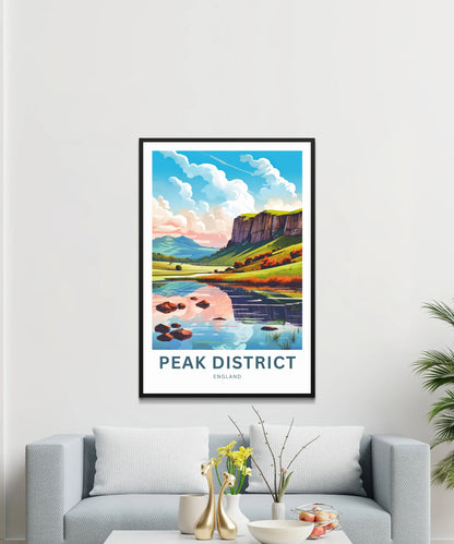 Peak District Travel Poster