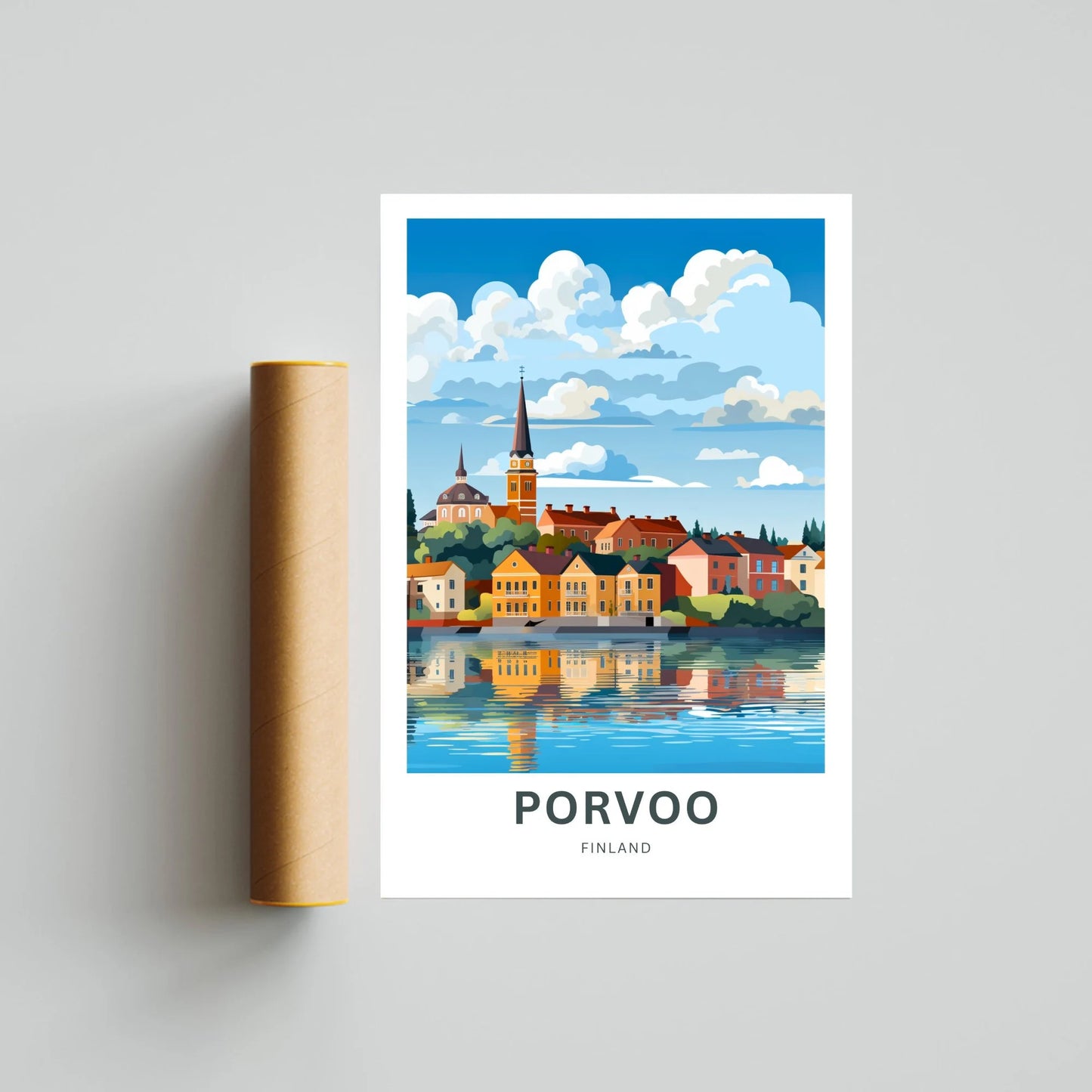 Porvoo Travel Poster