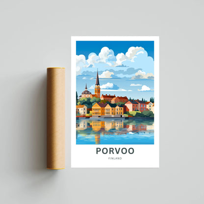 Porvoo Travel Poster