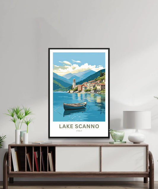 Lake Scanno Travel Poster