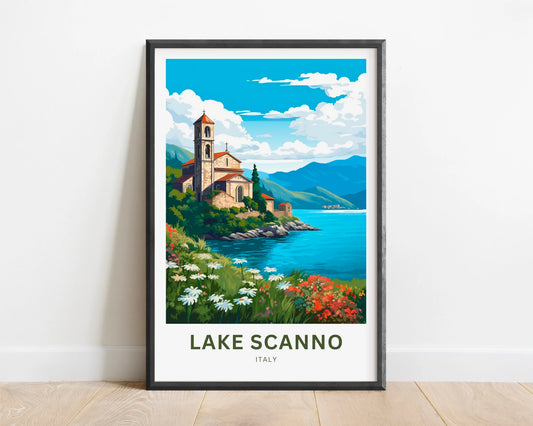 Lake Scanno Travel Poster