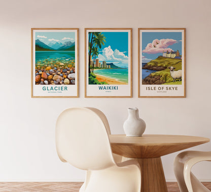 Waikiki Travel Poster