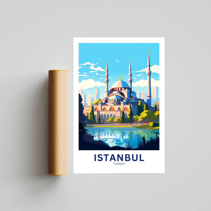 Istanbul Travel Poster