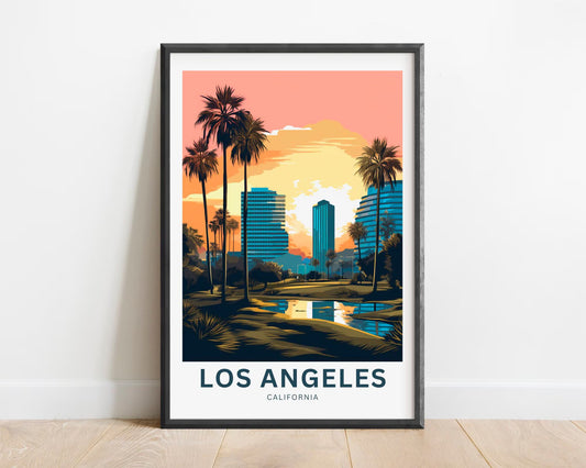 Los Angeles Travel Poster